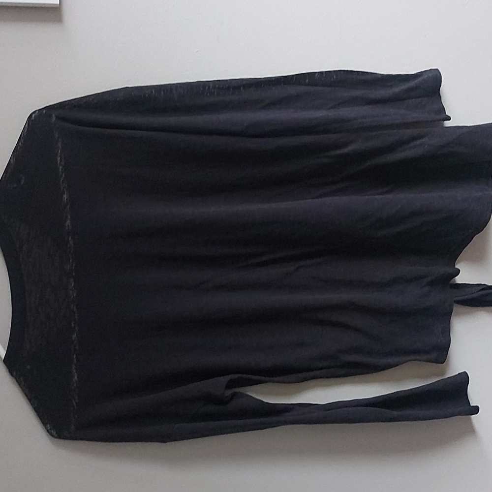 lululemon athletica Black Long Sleeve Tie Front Top - Picture 4 of 7